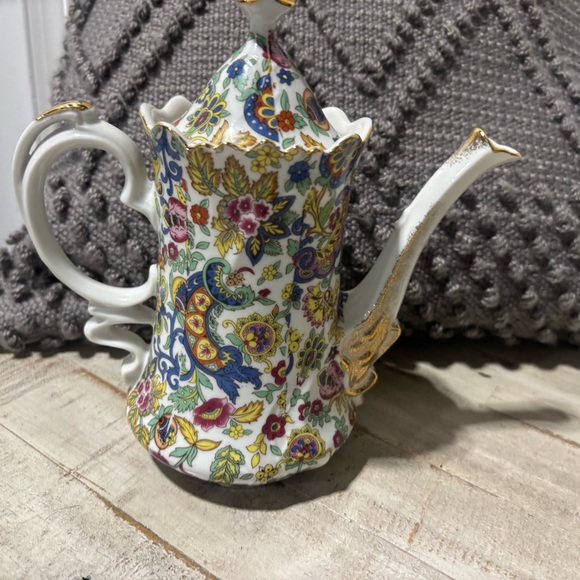 Lefton China Other - ❤️Vintage Lefton Paisley Fantasia Porcelain Teapot